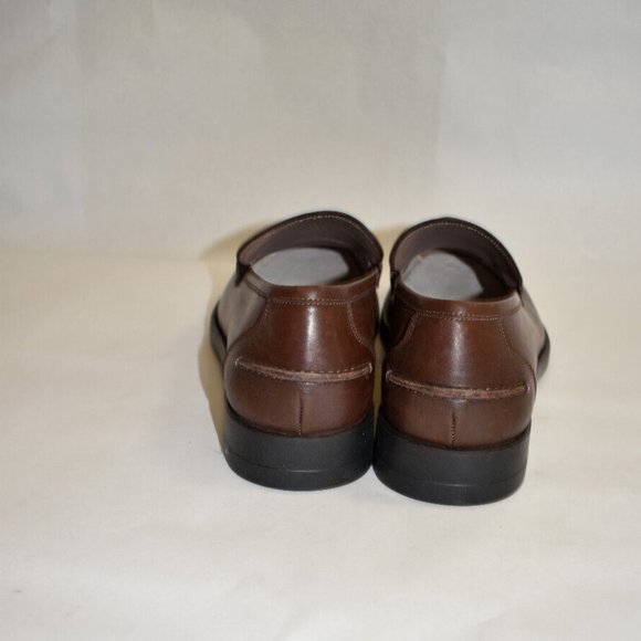 New! Salvatore Ferragamo Ayden Leather Penny Loafers Chocolate Brown Size 9 EEE main image 11